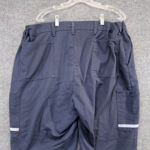 FedEx Stan Herman Men's Reflective Work Pants Blue Size 36x29 Uniform - Picture 3 of 11